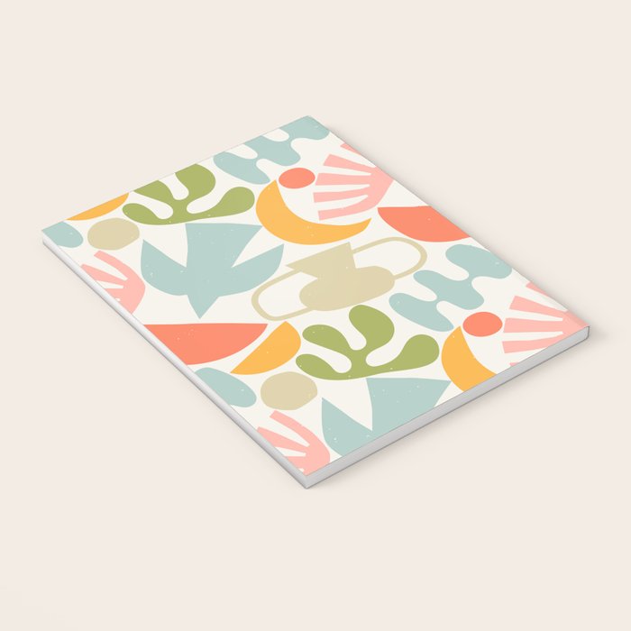 Colorful abstract nature organic shape pattern  Notebook Gallery Image 3
