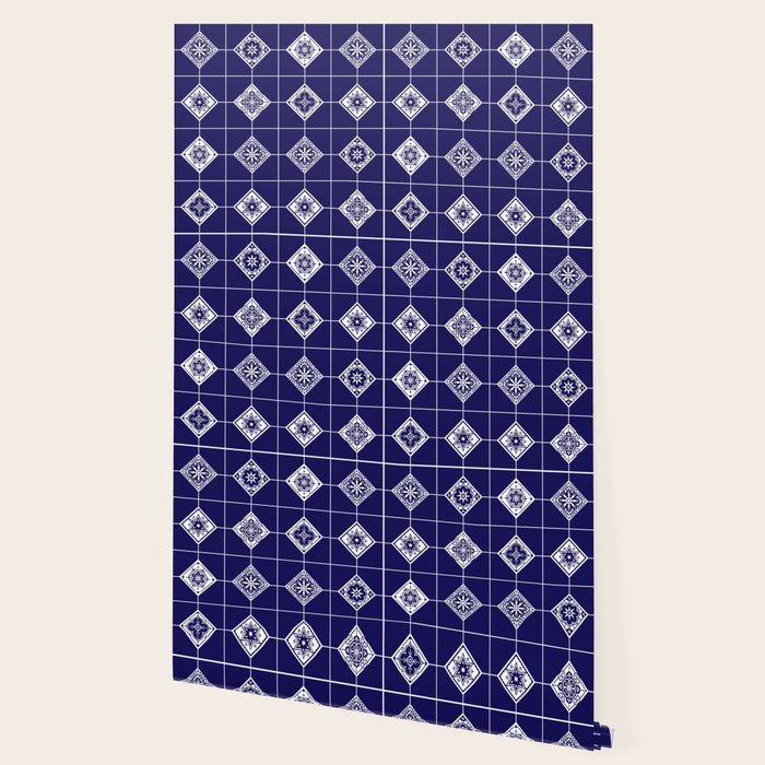 Talavera Mexican Tile - Porcelain Palette Wallpaper Gallery Image 2