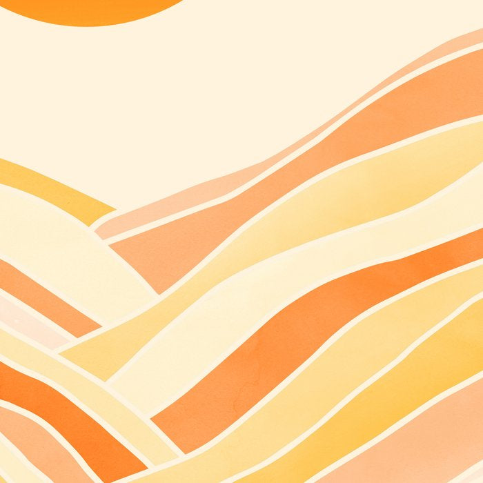 Golden Mountain Sunset / Abstract Landscape Coffee Mug Gallery Image 2