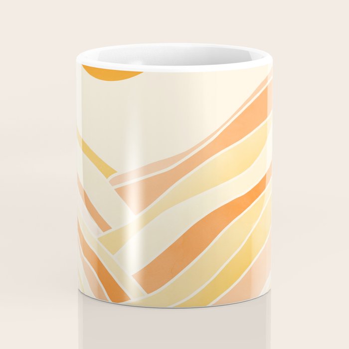Golden Mountain Sunset / Abstract Landscape Coffee Mug Gallery Image 4