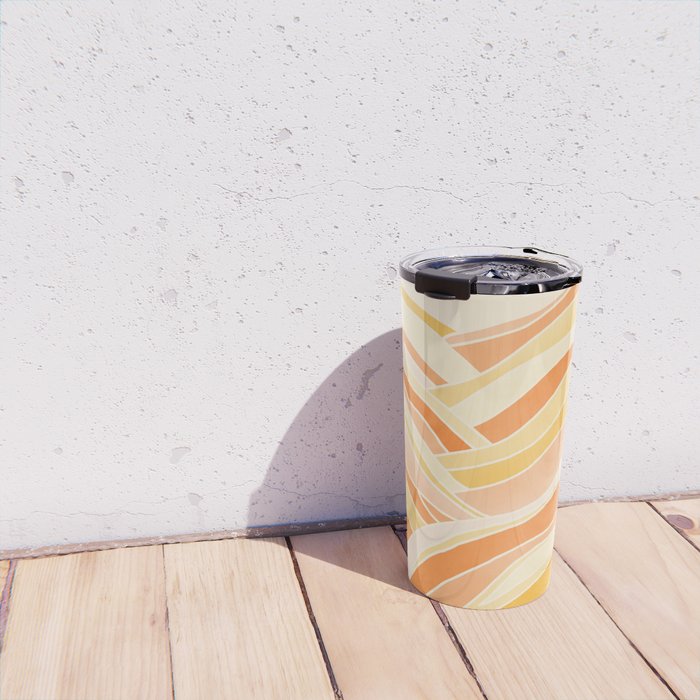 Golden Mountain Sunset / Abstract Landscape Travel Mug Gallery Image 4