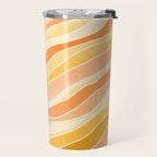 Golden Mountain Sunset / Abstract Landscape Travel Mug Gallery Image 2