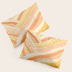 Golden Mountain Sunset / Abstract Landscape Pillow Sham Gallery Image 3