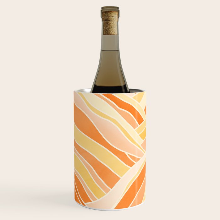 Golden Mountain Sunset / Abstract Landscape Wine Chiller Gallery Image 2