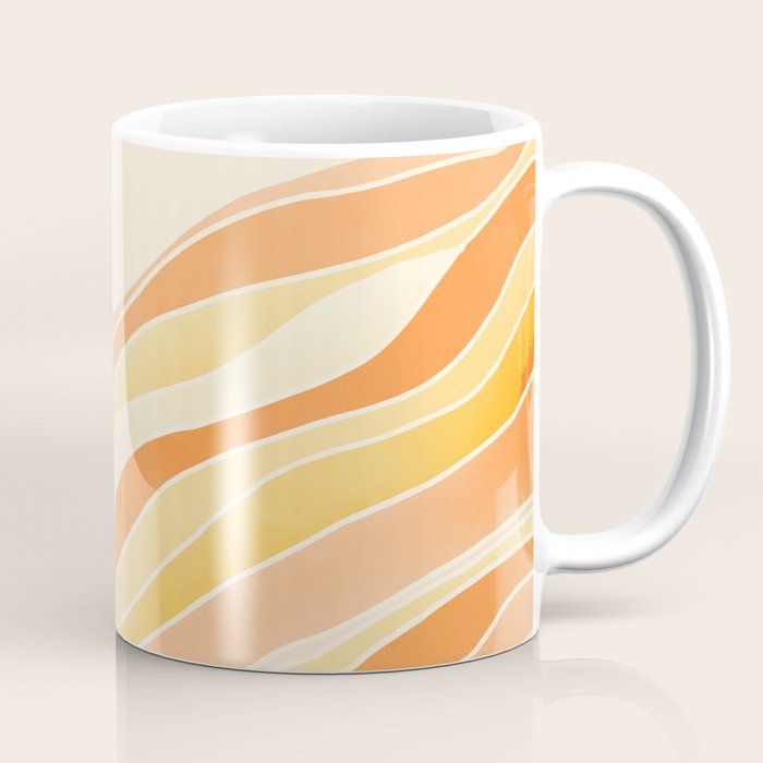 Golden Mountain Sunset / Abstract Landscape Coffee Mug Gallery Image 1