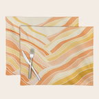 Golden Mountain Sunset / Abstract Landscape Placemat Gallery Image 1