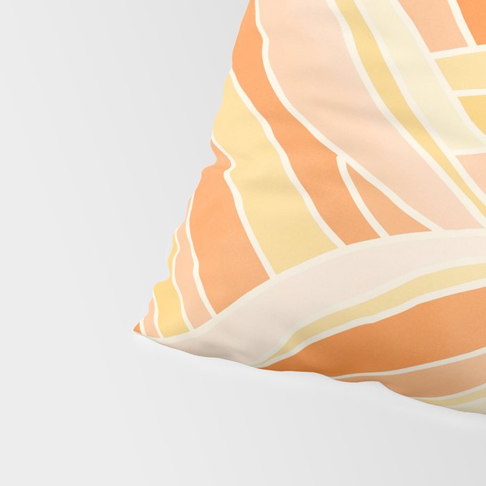 Golden Mountain Sunset / Abstract Landscape Pillow Sham Gallery Image 4
