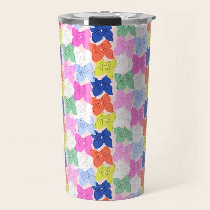Rainbow bows Travel Mug Gallery Image 1
