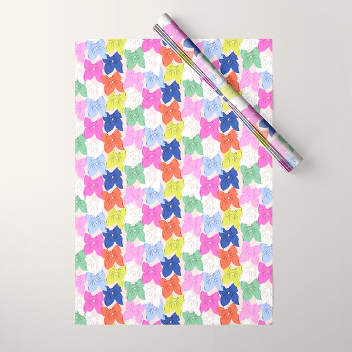 Rainbow bows Wrapping Paper Gallery Image 1