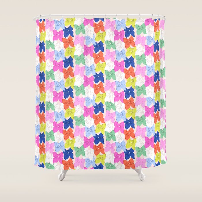 Rainbow bows Shower Curtain Gallery Image 1