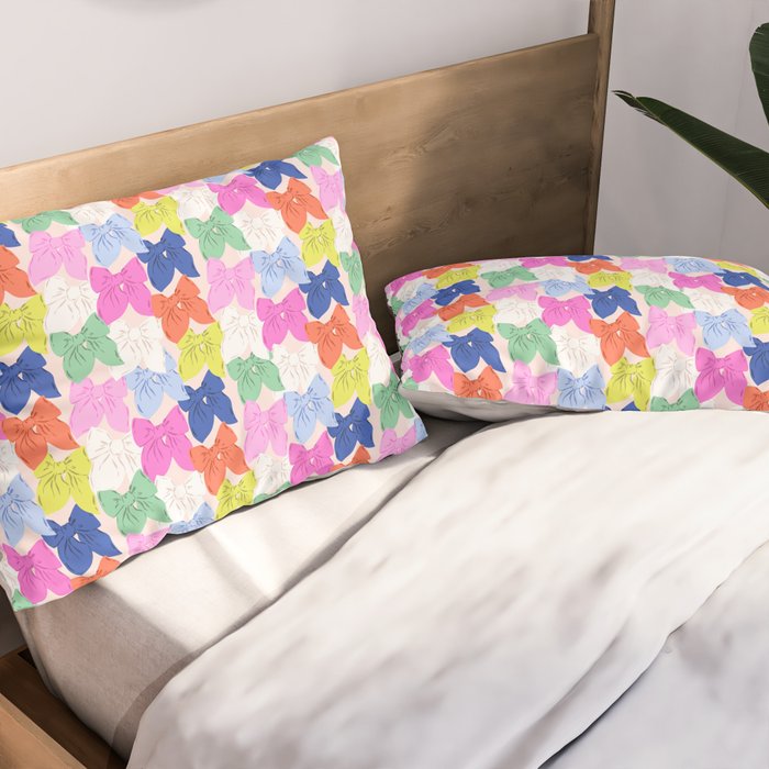 Rainbow bows Pillow Sham Gallery Image 2