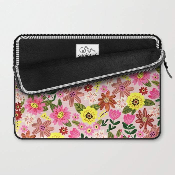 Spring flower pattern Laptop Sleeve Gallery Image 2