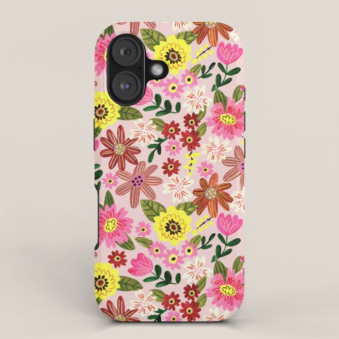 Spring flower pattern iPhone Case Gallery Image 1