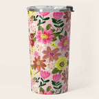 Spring flower pattern Travel Mug Gallery Image 2