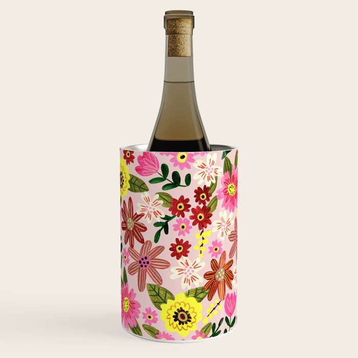 Spring flower pattern Wine Chiller Gallery Image 1