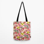 Spring flower pattern Tote Bag Gallery Image 2