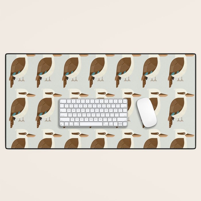 Whimsy Laughing Kookaburra Desk Mat Gallery Image 1