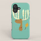 A moose ing iPhone Case Gallery Image 1