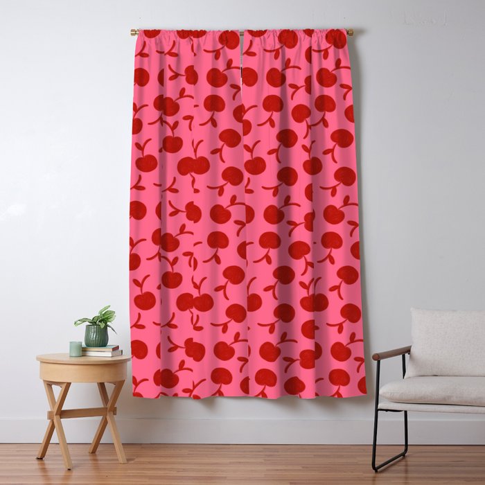 Cherry - Viva Magenta Window Curtain Gallery Image 5