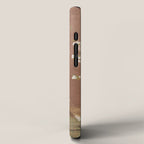 Vintage chinoiserie birds and japanese blossom trees on terracotta iPhone Case Gallery Image 2