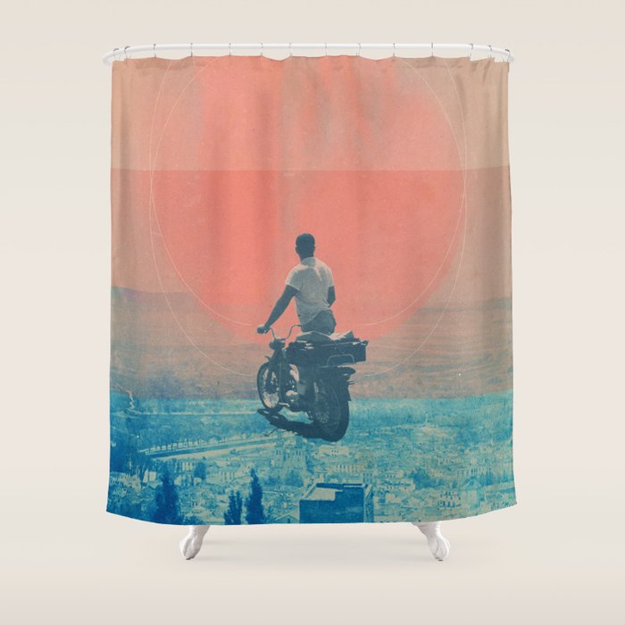 Looking right into the Eye of the Summer Shower Curtain Gallery Image 1