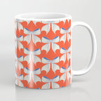 Bold Red and White Bow Pattern  A Striking Design Coffee Mug Gallery Image 1
