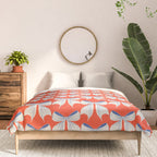 Bold Red and White Bow Pattern  A Striking Design Comforter Gallery Image 3