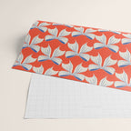 Bold Red and White Bow Pattern  A Striking Design Wrapping Paper Gallery Image 2