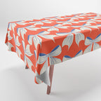 Bold Red and White Bow Pattern  A Striking Design Tablecloth Gallery Image 1