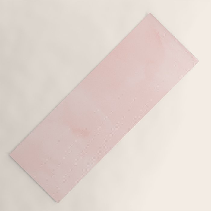 Seashell Pink Watercolor Yoga Mat Gallery Image 1