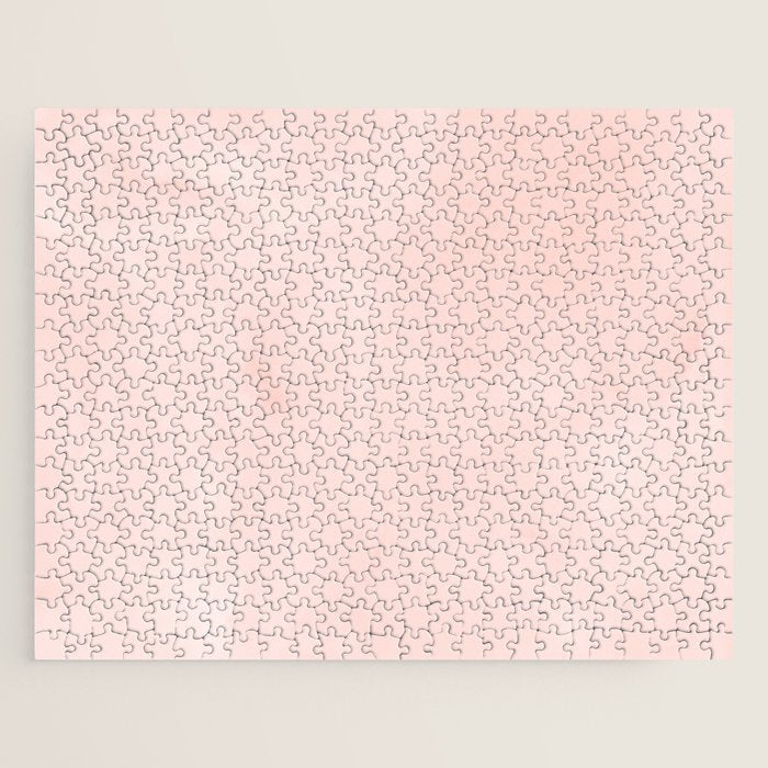 Seashell Pink Watercolor Jigsaw Puzzle Gallery Image 1