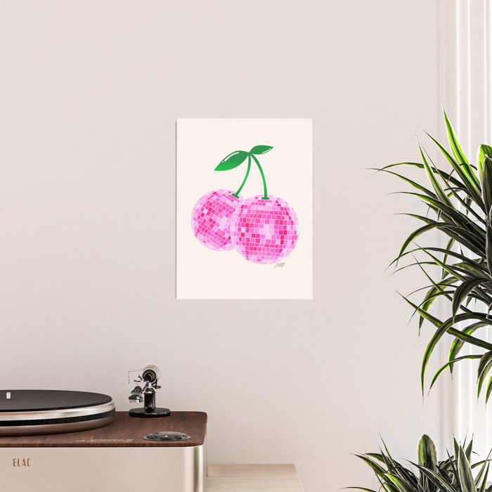 Disco Ball Cherries Poster Gallery Image 2
