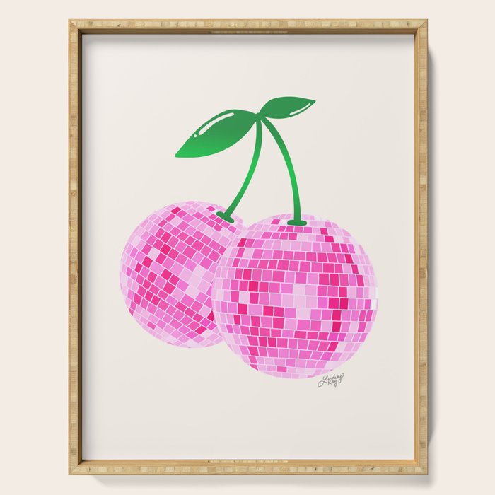 Disco Ball Cherries Serving Tray Gallery Image 1
