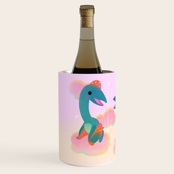 Quetzalcoatlus in the pink sky Wine Chiller Gallery Image 2