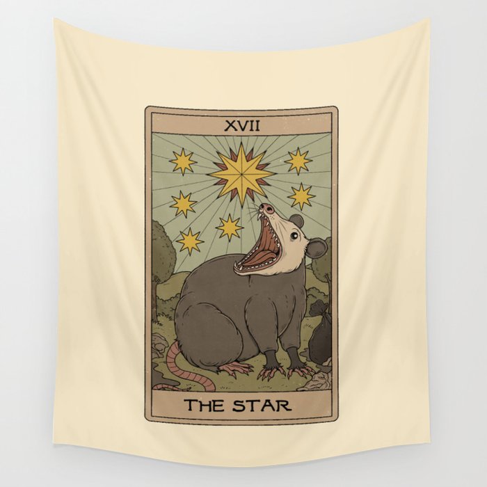 The Star - Possum Tarot Wall Tapestry Gallery Image 4