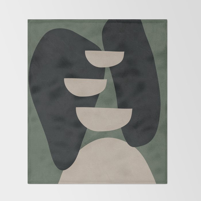 Abstract Balance 3 Throw Blanket Gallery Image 2