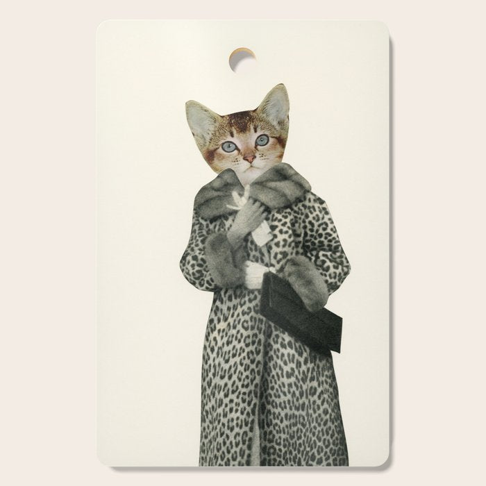Kitten Dressed as Cat Cutting Board Gallery Image 1