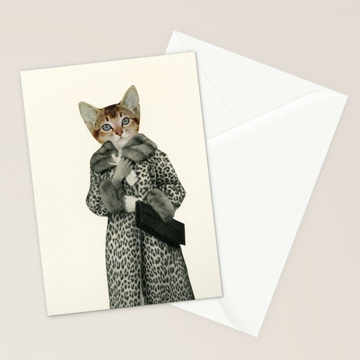 Kitten Dressed as Cat Stationery Card Gallery Image 2