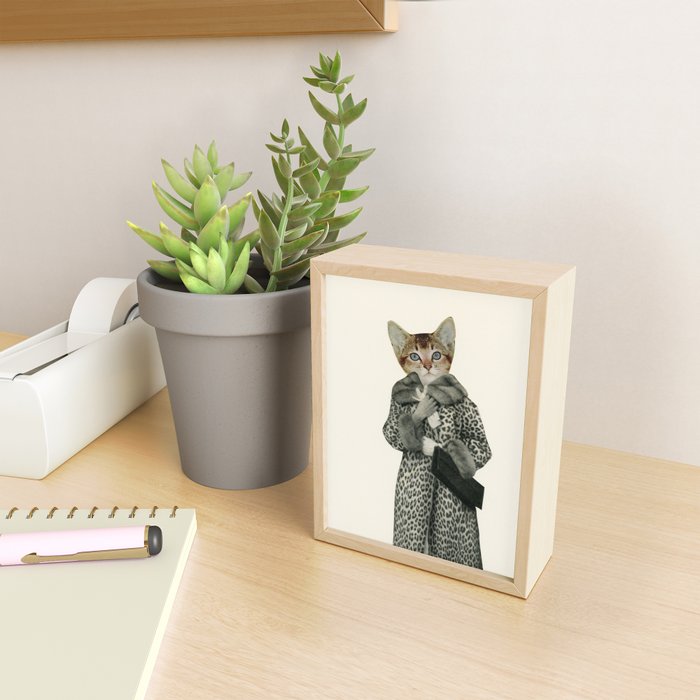 Kitten Dressed as Cat Mini Art Print Gallery Image 2