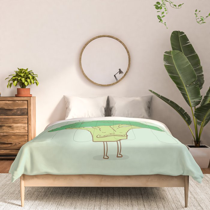 Broccoli don't like you either Comforter Gallery Image 3
