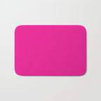 Very Hot Pink Bright Solid Color Bath Mat Gallery Image 1