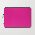 Very Hot Pink Bright Solid Color Laptop Sleeve Gallery Image 1