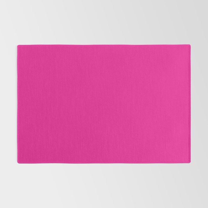 Very Hot Pink Bright Solid Color Rug Gallery Image 2