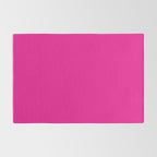 Very Hot Pink Bright Solid Color Rug Gallery Image 2