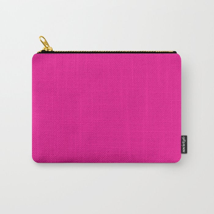 Very Hot Pink Bright Solid Color Carry All Pouch Gallery Image 1