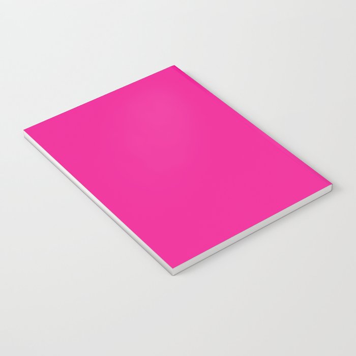 Very Hot Pink Bright Solid Color Notebook Gallery Image 3