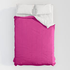 Very Hot Pink Bright Solid Color Comforter Gallery Image 6