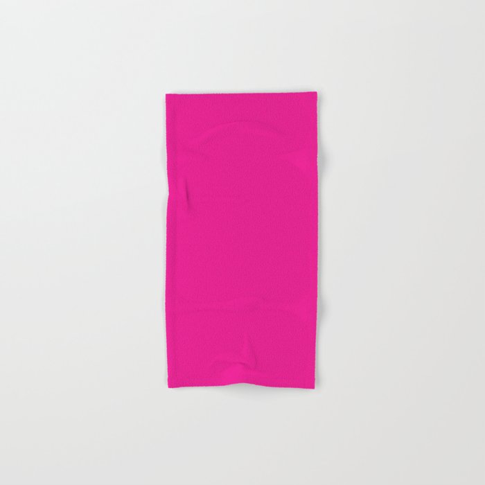 Very Hot Pink Bright Solid Color Bath Towel Gallery Image 1
