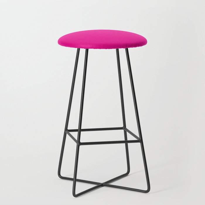 Very Hot Pink Bright Solid Color Stool Gallery Image 1