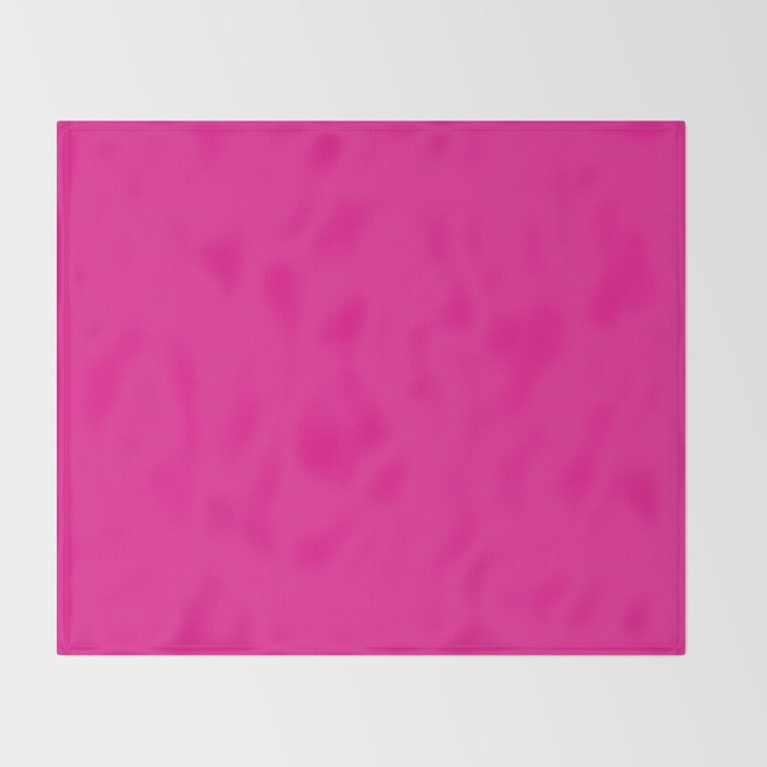 Very Hot Pink Bright Solid Color Throw Blanket Gallery Image 2